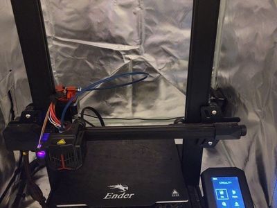 Upgraded Ender 3v2 Neo with an enclosure and air filter