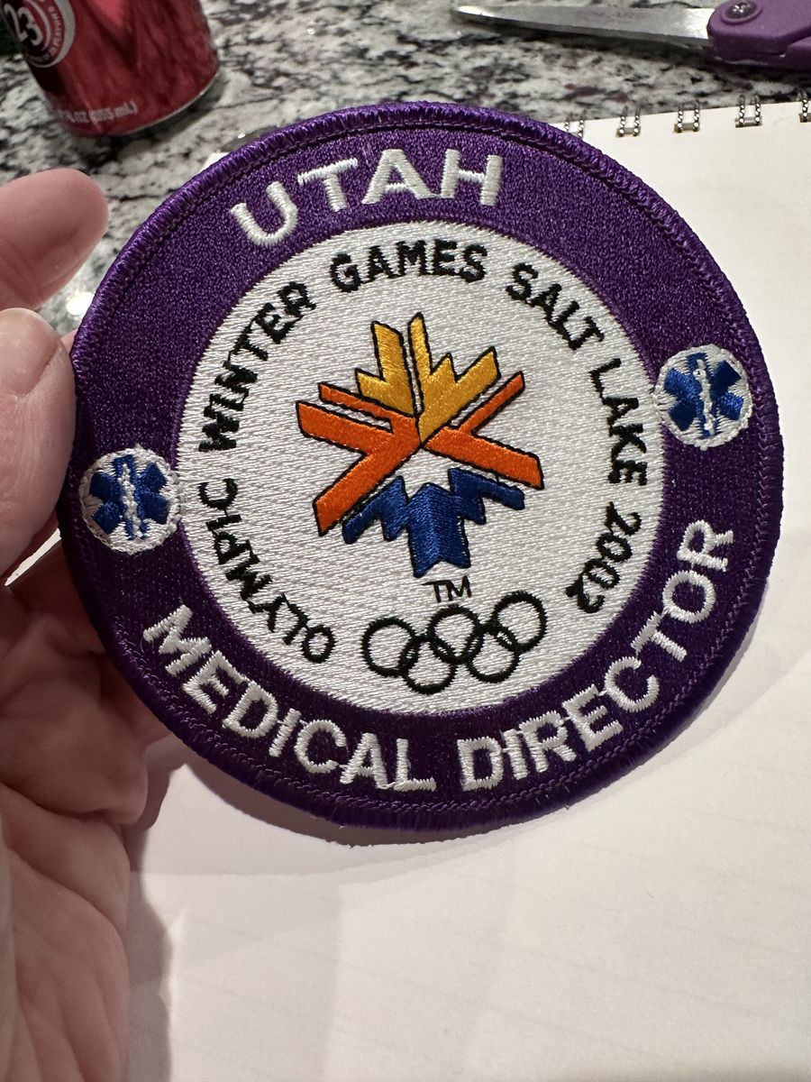 2002 SLC Winter Olympics Medical Director Patch