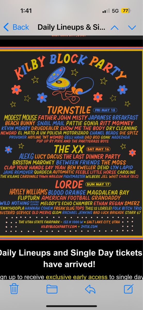 Kilby Block Party 3GA