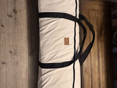 Zonli Queen Japanese Floor Futon Mattress - 58"x78" Foldable, Taupe, 100% Cotton Cover