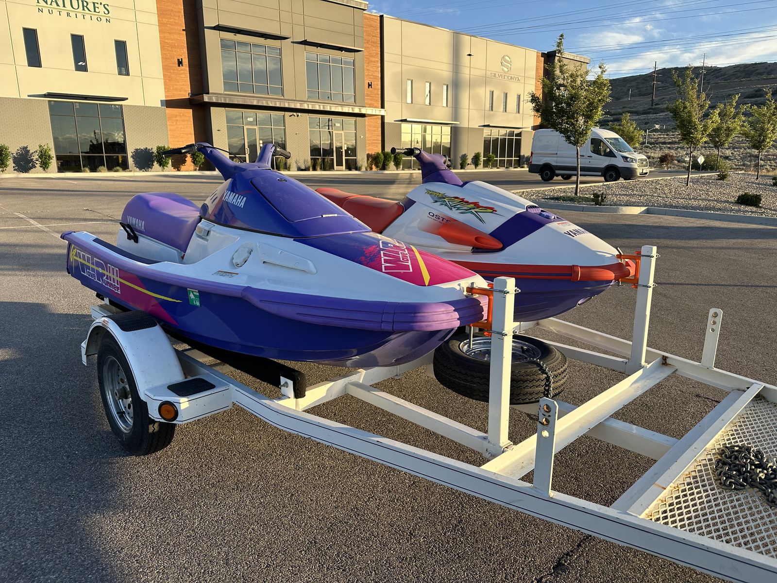 Waverunners and trailer in mint condition
