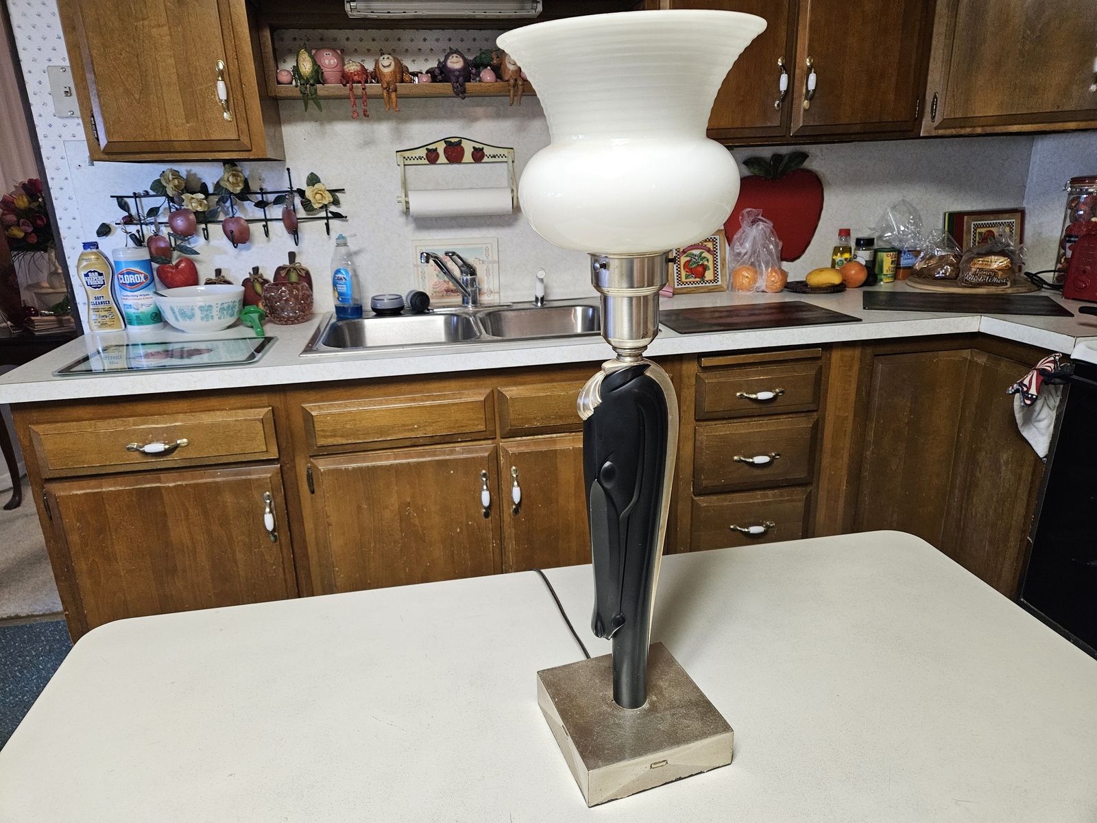 1940's Art Deco Horse Statue Lamp Vintage