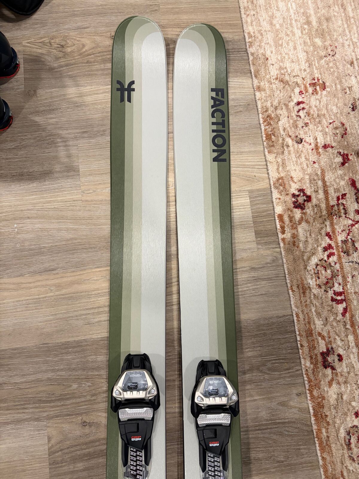 Faction Dancer 4 size 185 skis with Marker Griffon bindings
