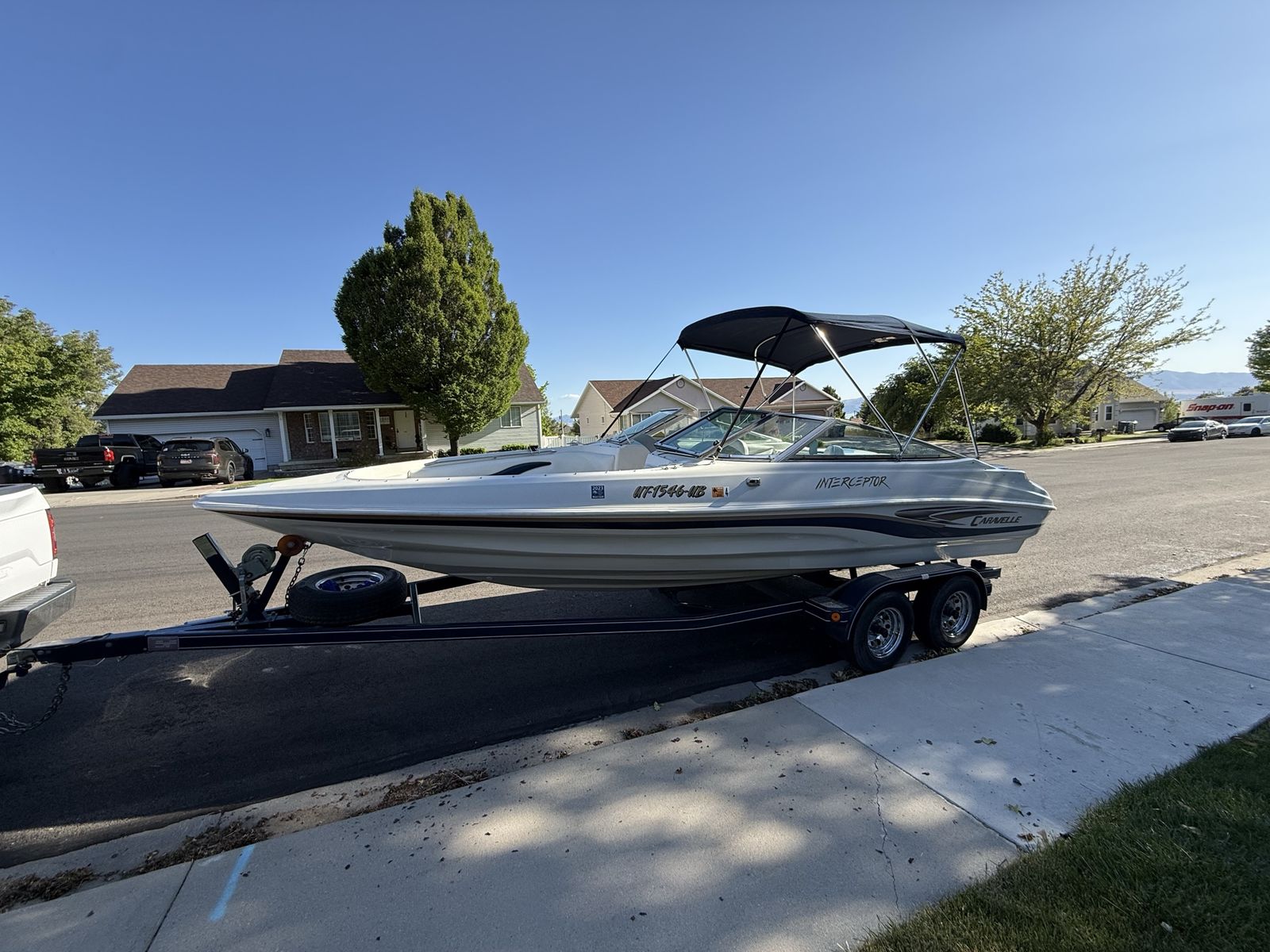 Clean title in hand for boat and trailer