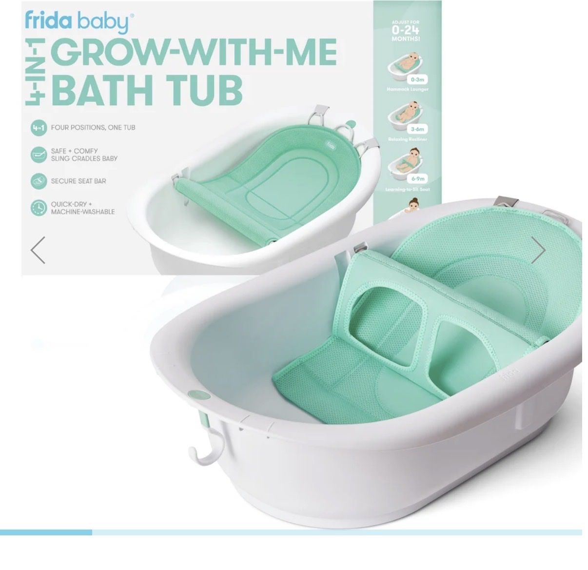 Frida Baby 4-in-1 Grow-With-Me Bath Tub