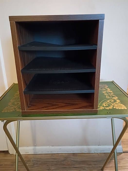 4-Tier Wood Desk File Organizer