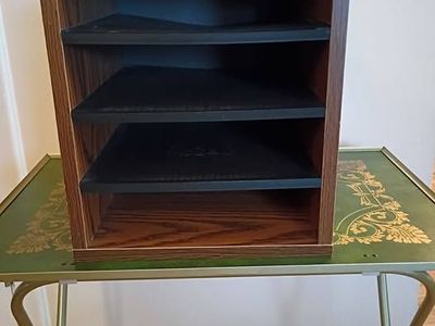 4-Tier Wood Desk File Organizer
