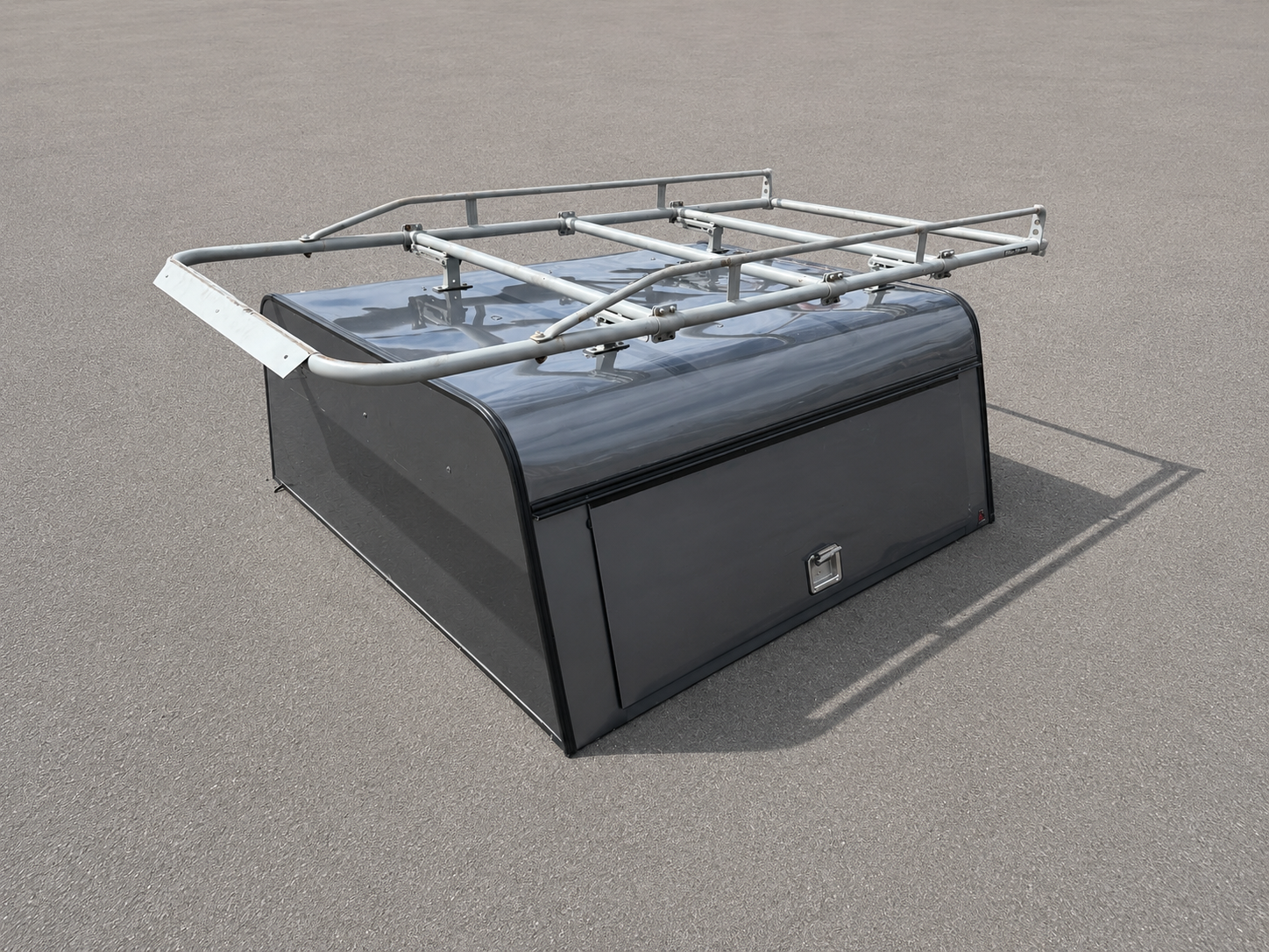 2019–2025 Chevrolet Silverado 1500 • GMC Sierra 1500 Commercial Truck Shell / Contractor Canopy with Ladder Rack For Sale