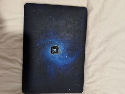 Apple MacBook Retina 12-inch Space Gray Laptop - Unique Galaxy Skin & Keyboard Cover