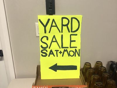 Yard Sale Announcement - Various Household Items & Decor