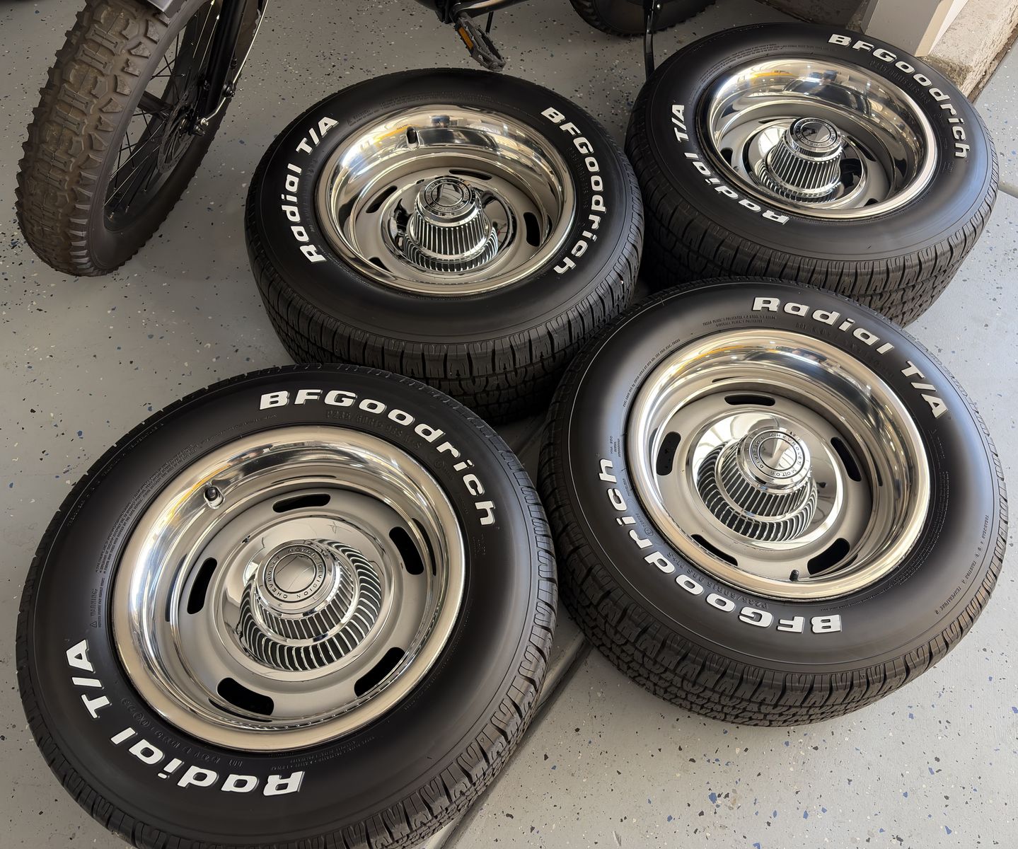 Chevy Corvette 15x8 Rally Wheels with BF Goodrich tires