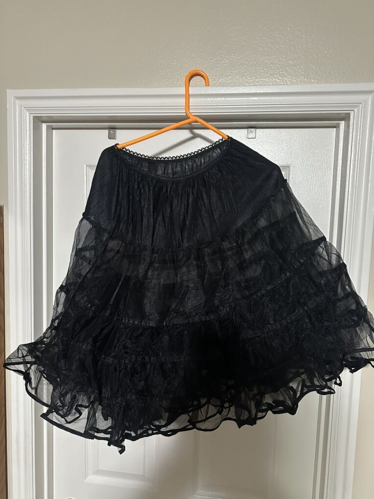 Black Crinoline Petticoat