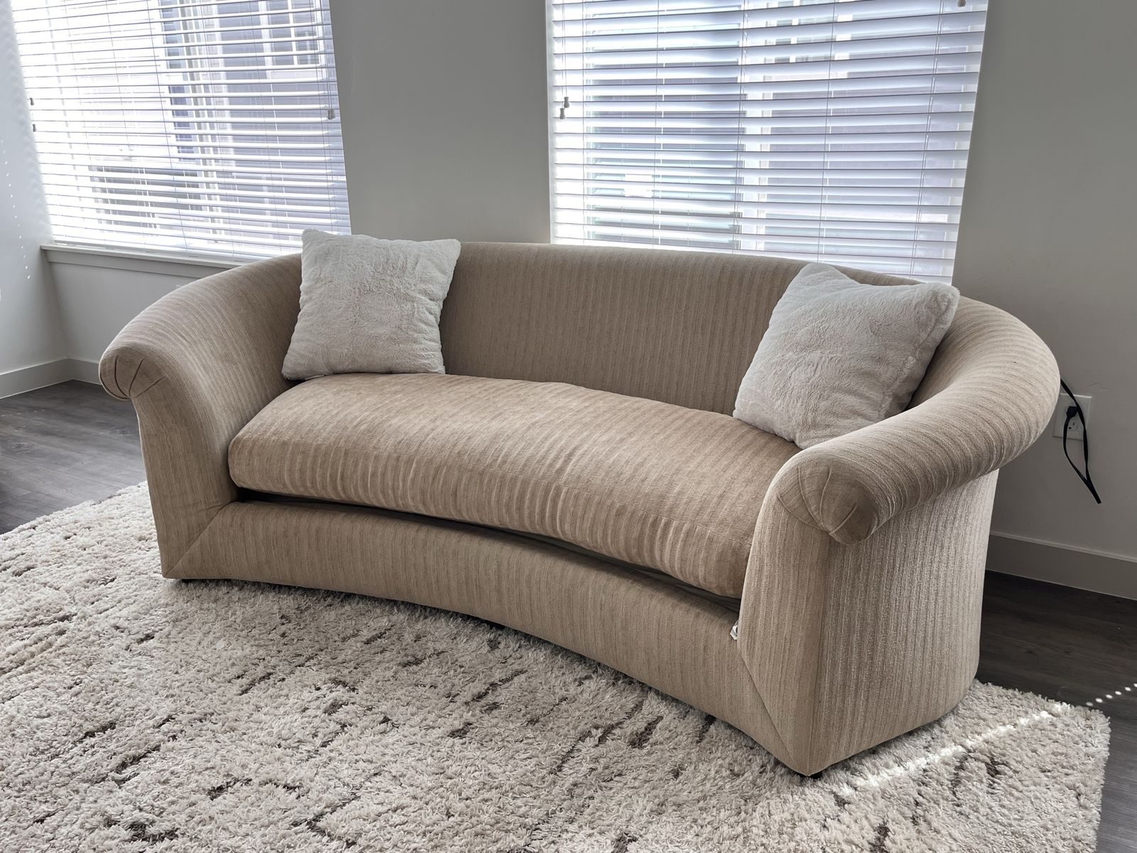 Curved Accent Loveseat Free Delivery!