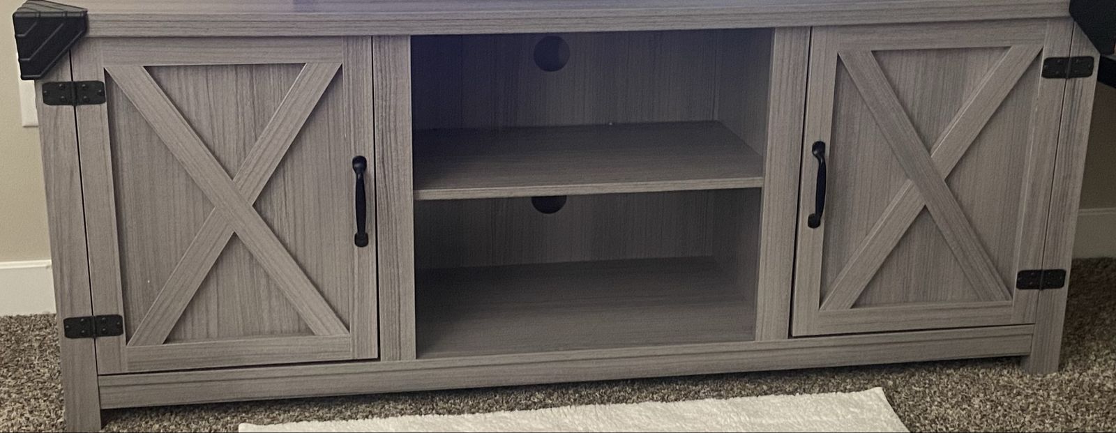 Light gray TV stand