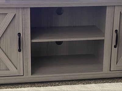 Light gray TV stand