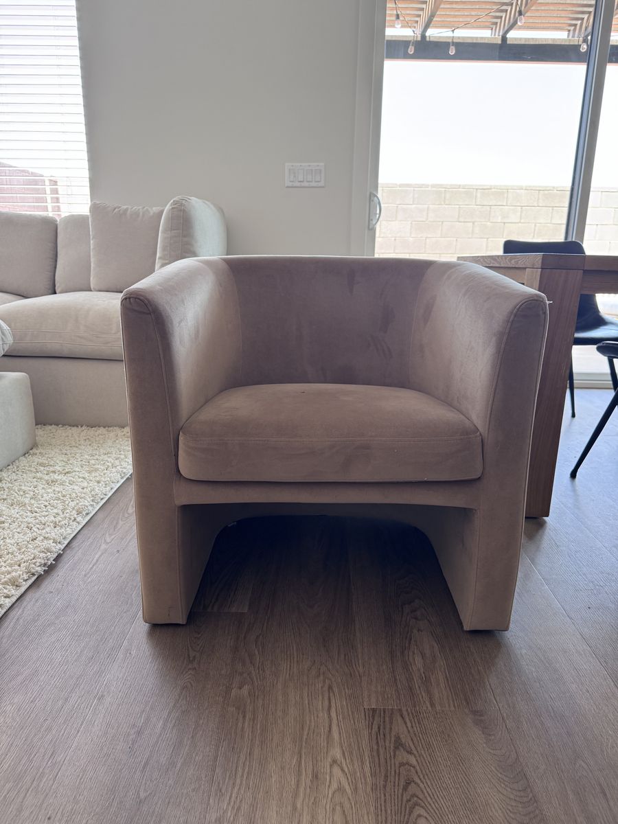 Target threshold velvet accent barrel chair