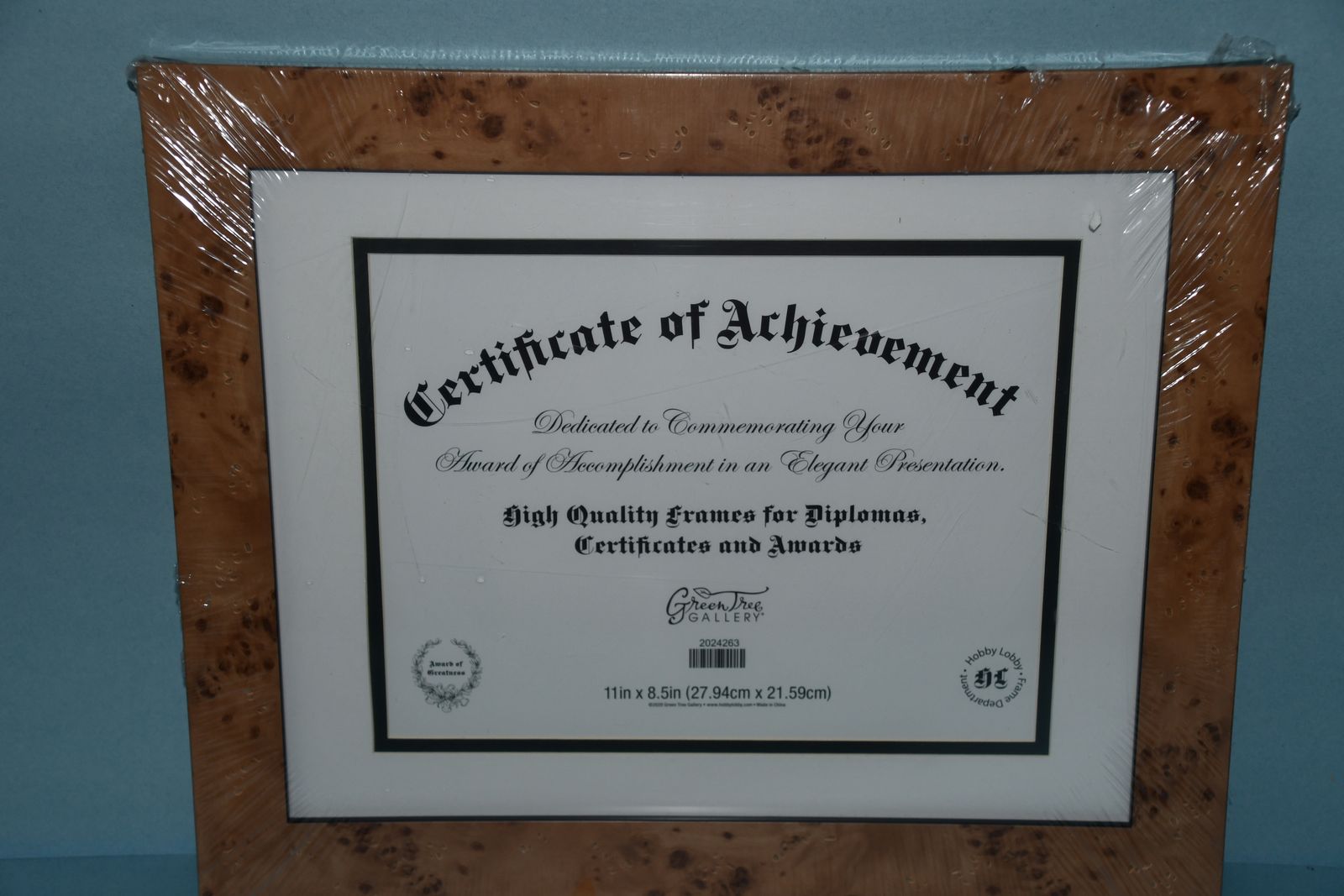 NEW "CERTIFICATE of ACHIEVEMENT" FRAME ~ HOBBY LOBBY ~ DIPLOMAS, CERTIFICATES & AWARDS ~ $5
