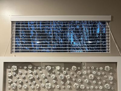 Layered Acrylic and Ceramic Wall Art