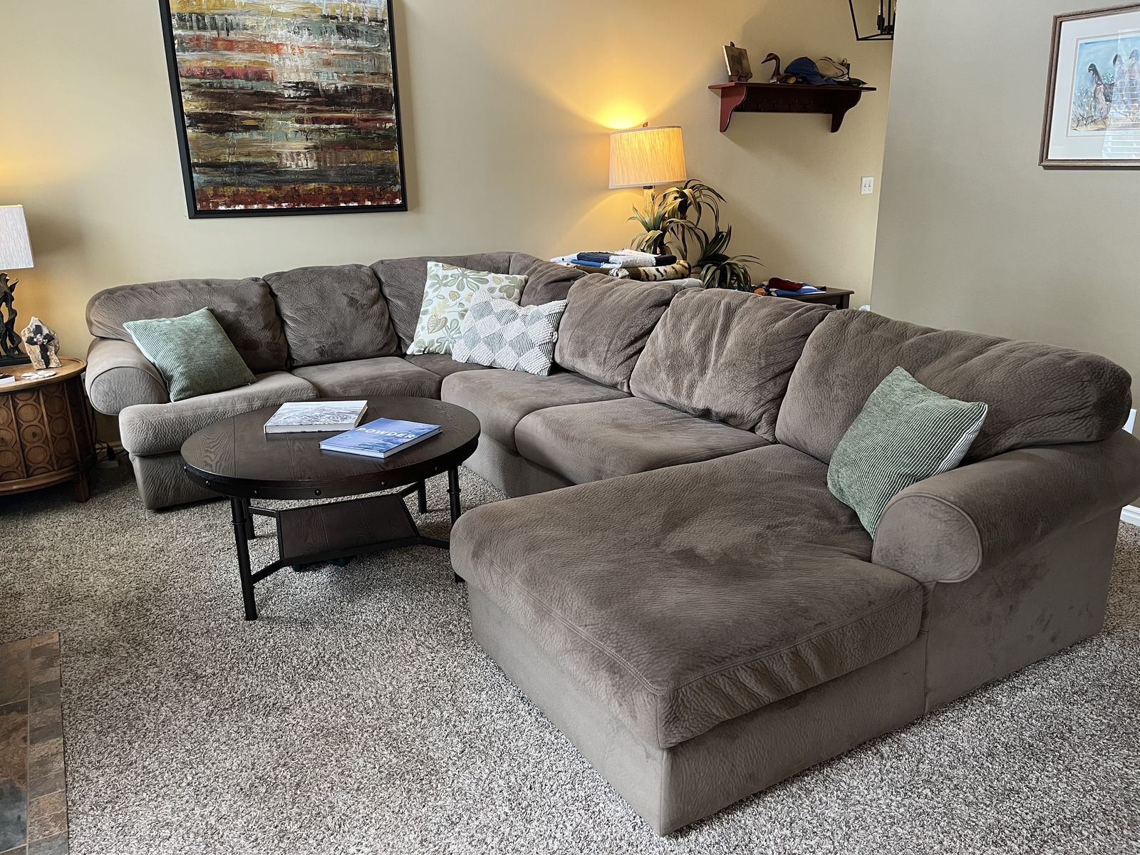 Sectional Couch W/Chaise - $450