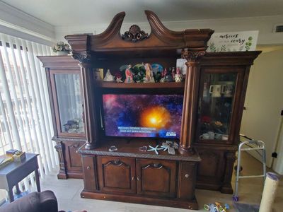 AICO Excelsior Entertainment Center – Solid Wood – Luxury TV Stand