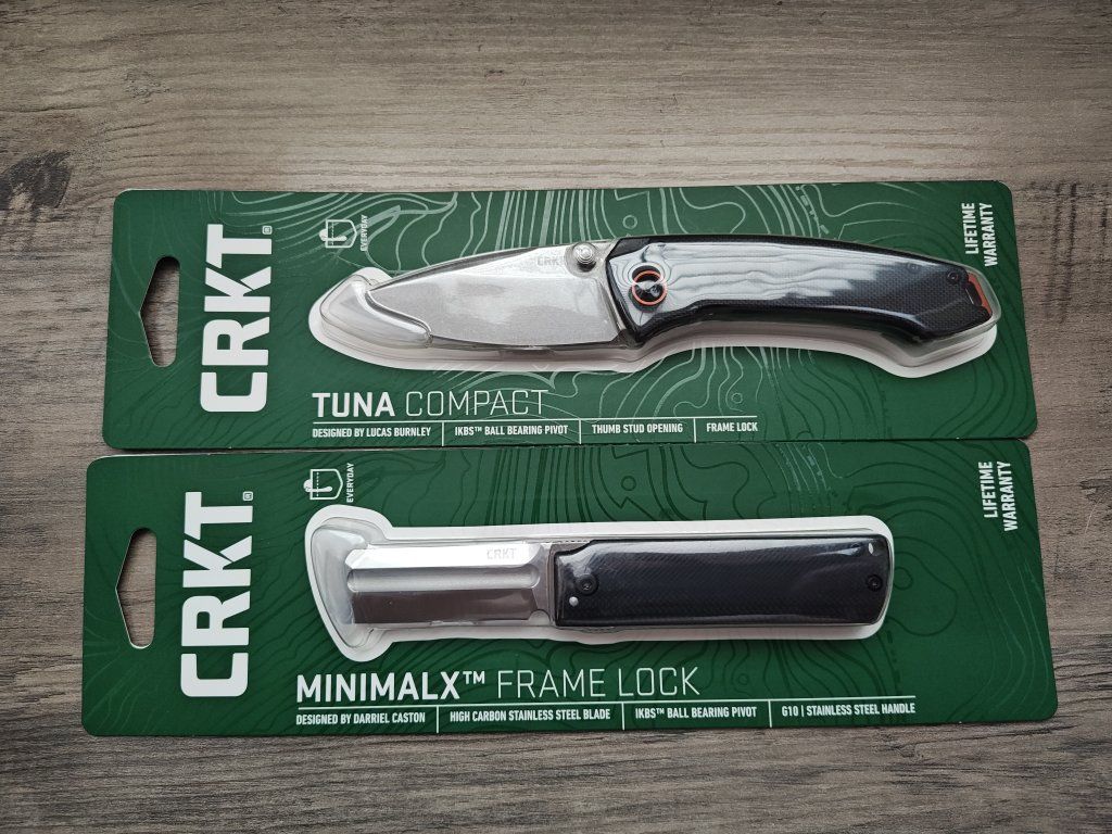 CRKT Pocket Knives - MinimalX and Tuna Compact