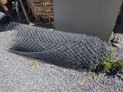2 feet of Chain Link fencing 48" height