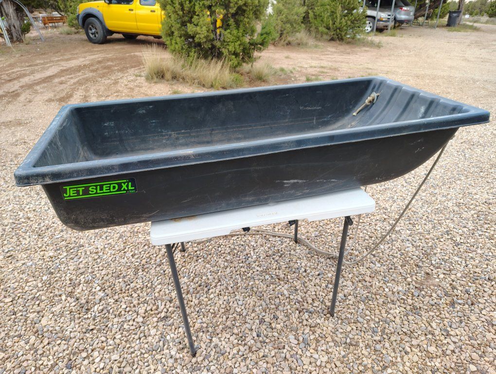 Jet Sled XL Utility Sled, Black, Durable Outdoor Hauling Gear
