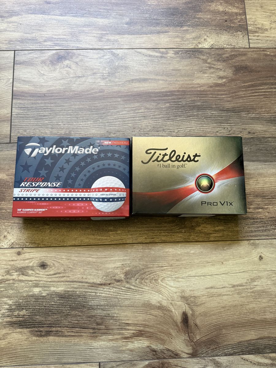 Titleist and Taylor Made golf balls