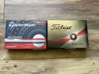 Titleist and Taylor Made golf balls