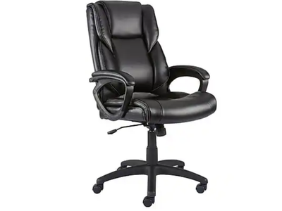 New in Box, Ergonomic Faux Leather Swivel Executive Chair,