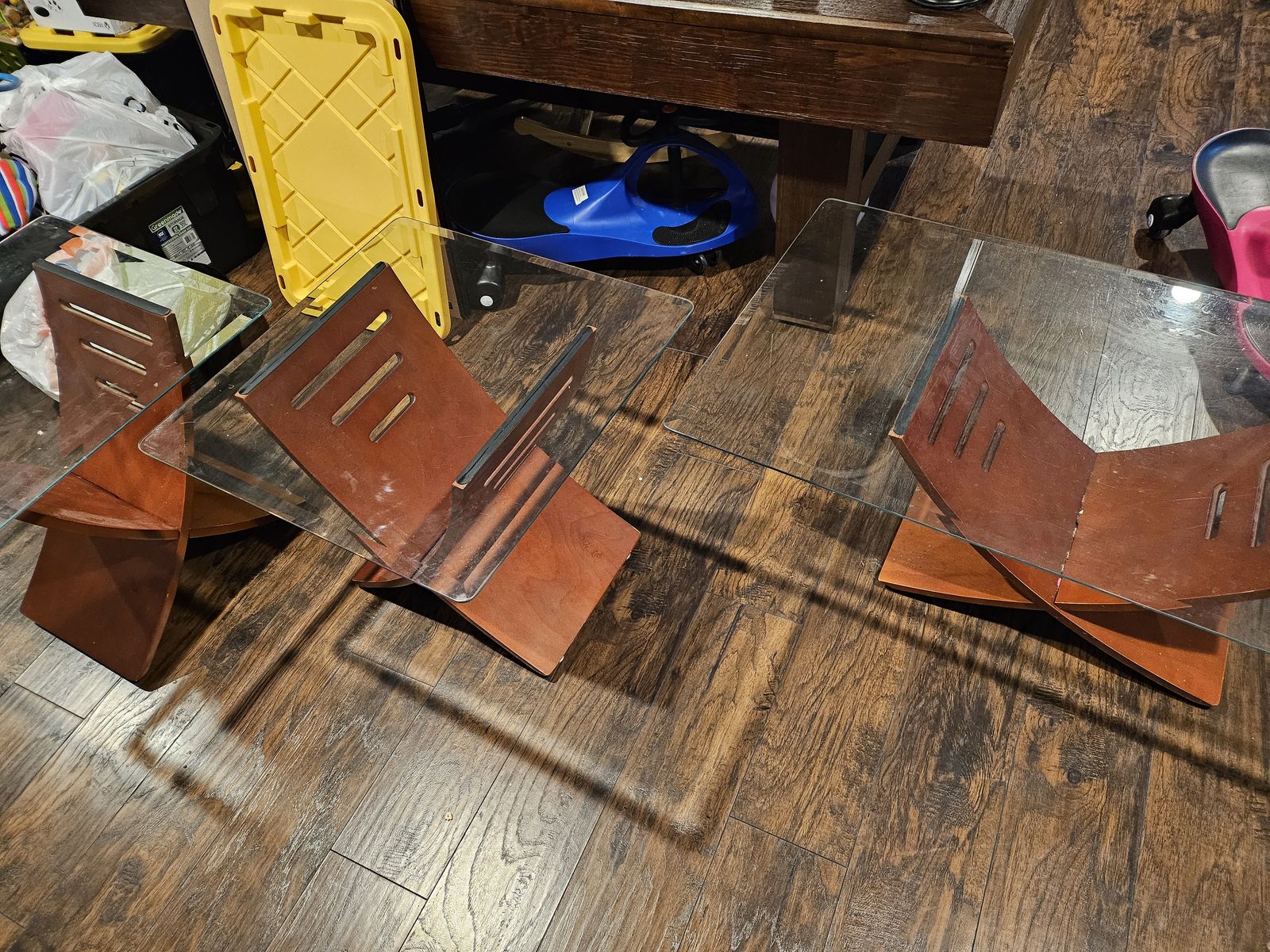 Glass Coffee Table and 2 side tables