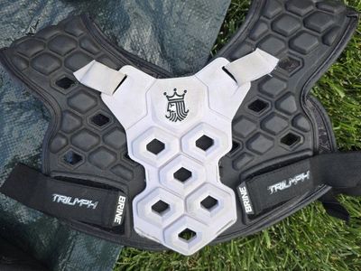 Brine Triumph Lacrosse Shoulder Pads Medium Black Yellow