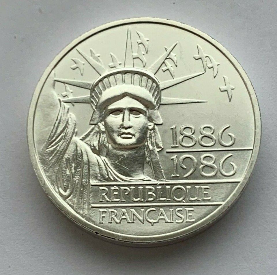 1986 FRANCE - 100 FRANCS - 100 YRS. OF STATUE OF LIBERTY -