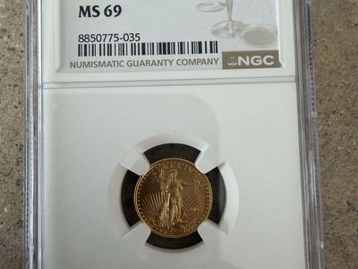 2005 NGC MS 69 American Gold Eagle G$5 Coin - Certified Numismatic Guaranty Company