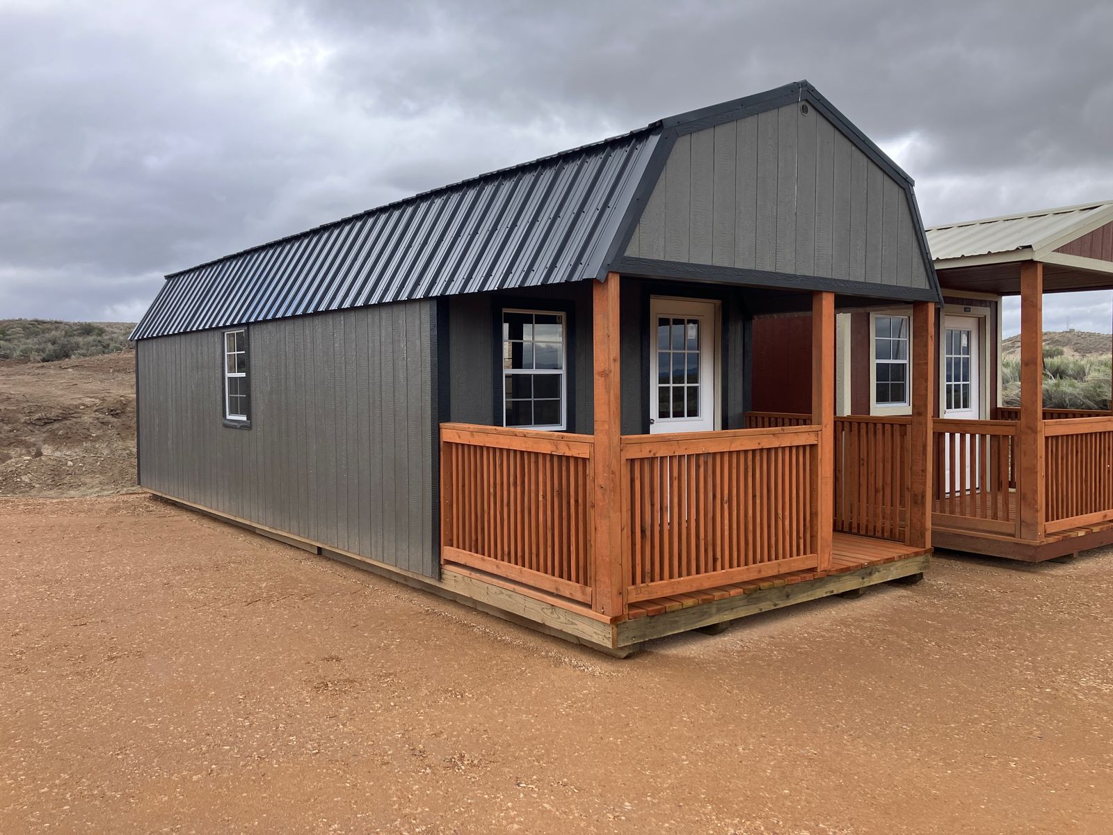 Shed 12 x 32 Shed Lofted Barn Cabin