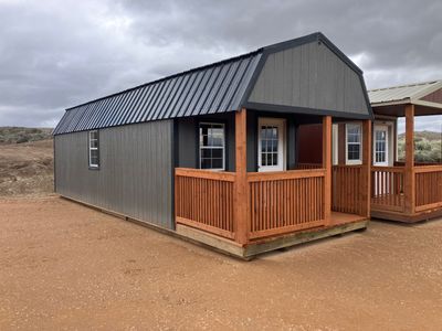 Shed 12 x 32 Shed Lofted Barn Cabin