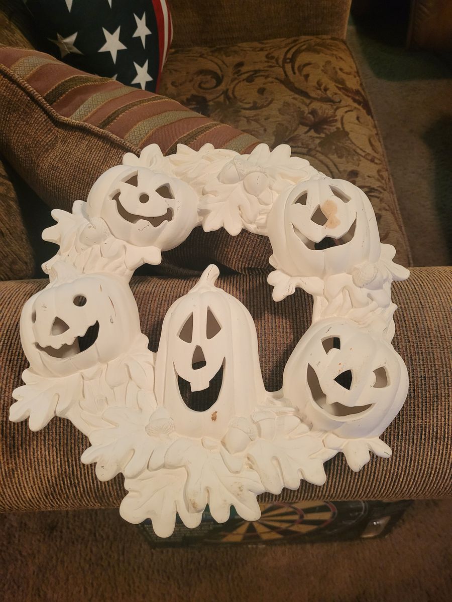 Ceramic Halloween Wreath