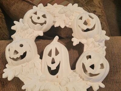 Ceramic Halloween Wreath