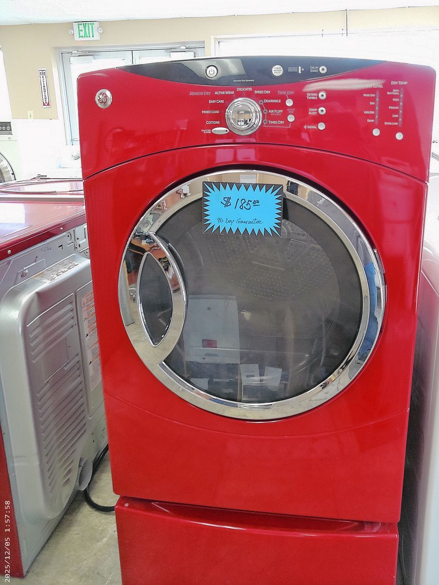 Heavy Duty GE Dryer with Pedestal~90 Day Guarantee