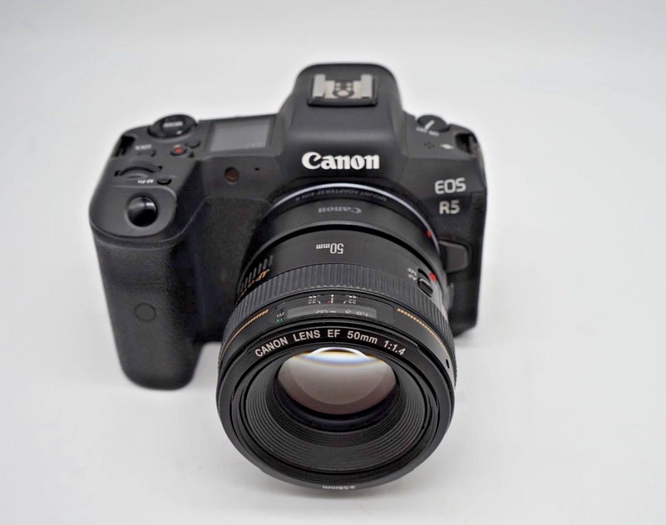 Canon R5, works perfectly no issues