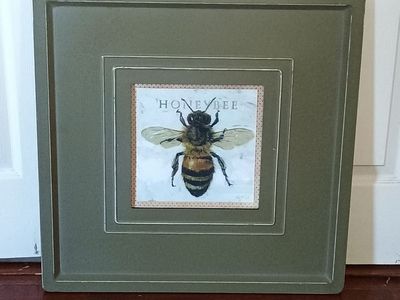Square Framed Bee Print