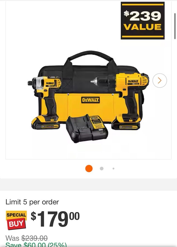 DeWalt Cordless Drills And Driver Hammer Drill