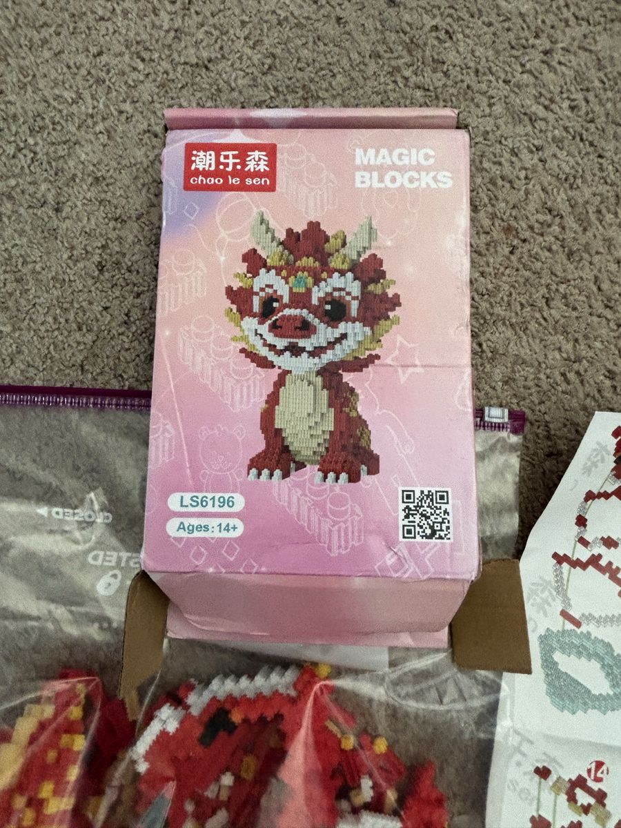 Chao Le Sen LS6196 Magic Blocks Dragon Micro Building Blocks Ages 14+