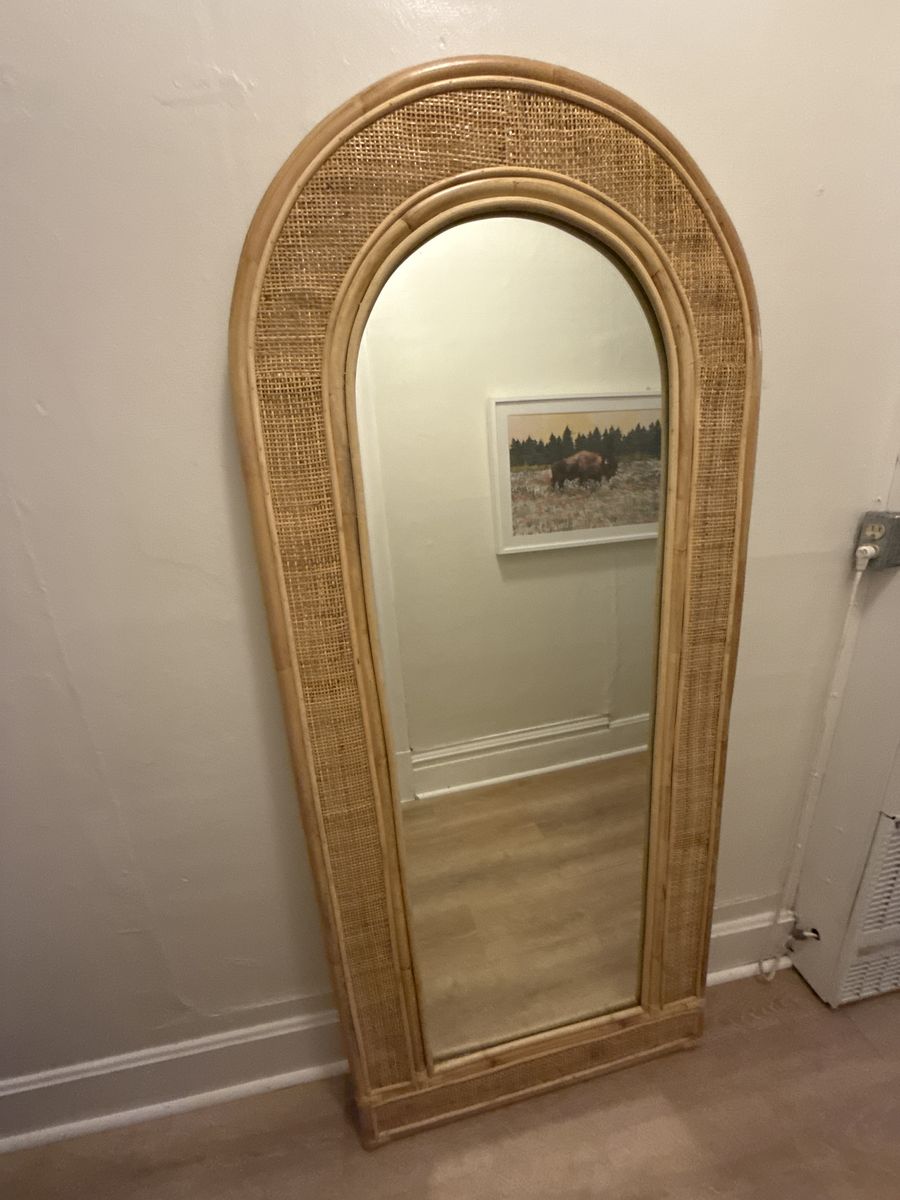 Tall bamboo mirror. 6ft ish