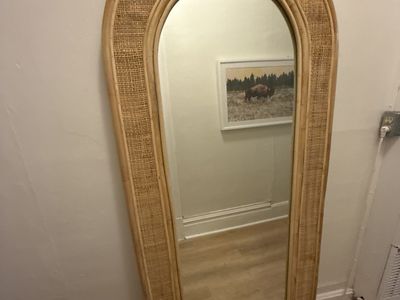 Tall bamboo mirror. 6ft ish