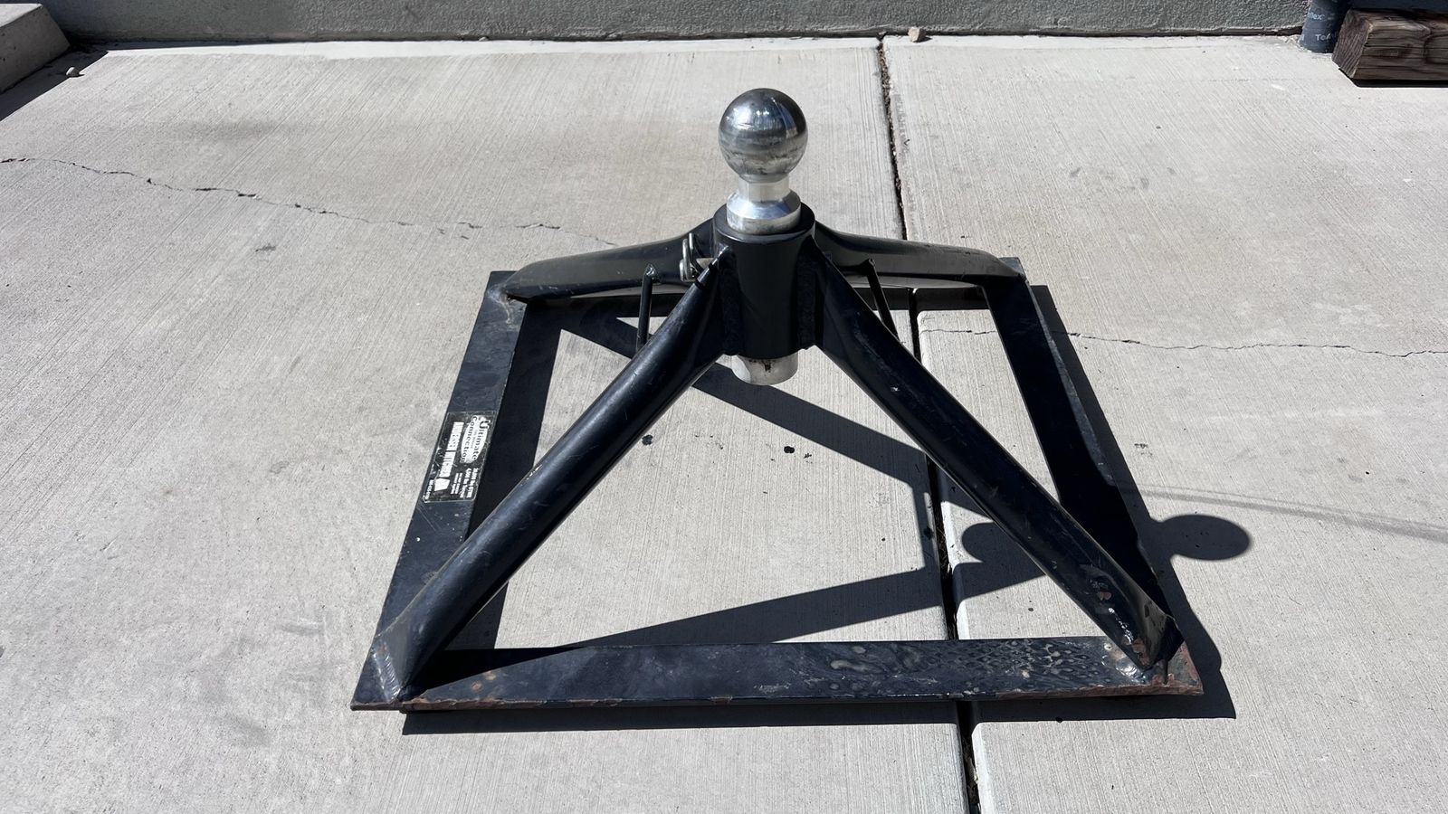 Anderson Rail Fifth Wheel Hitch Receiver Gooseneck Adapter Trailer Accessory