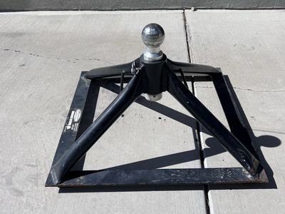 Anderson Rail Fifth Wheel Hitch Receiver Gooseneck Adapter Trailer Accessory