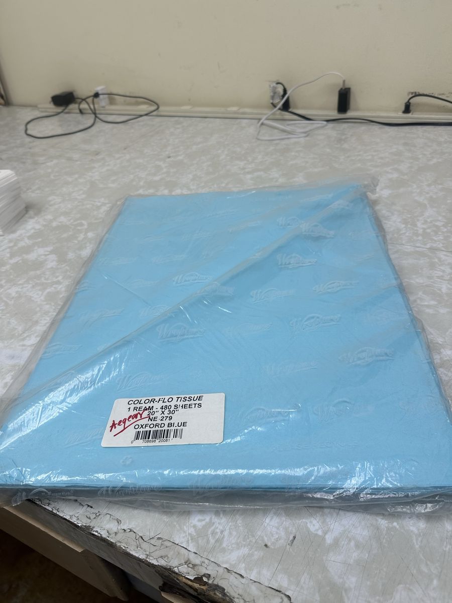 Color-Flo Tissue 1 Ream 480 Sheets 20" x 30" Oxford Blue