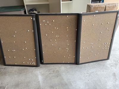 Three Matching Bulletin Boards