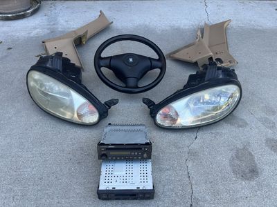 Miata parts box (steering wheel/airbag, headlights